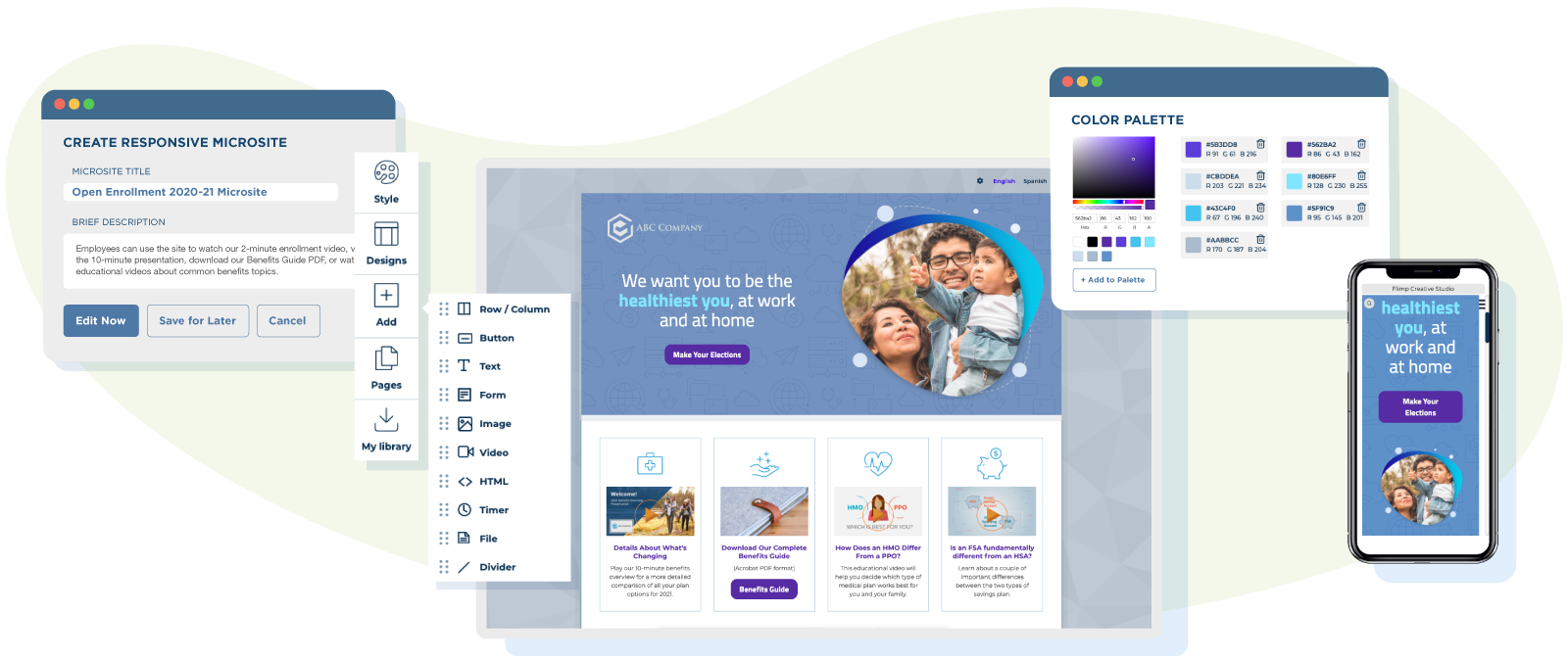 create visual employee communications