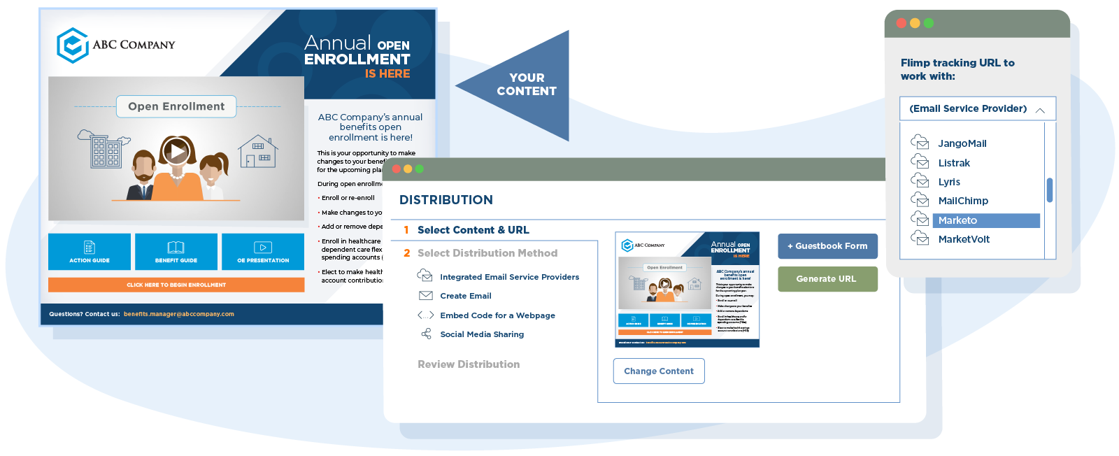 ways to send visual content communications HR