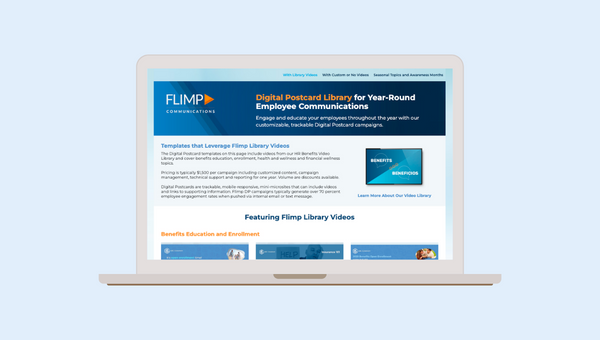 Digital Postcard Library - Benefits, Wellness, DEI, Mental Health Awareness Communications